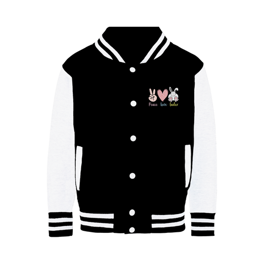 PEACE LOVE EASTER Varsity Jacket - DirectlyPersonalised
