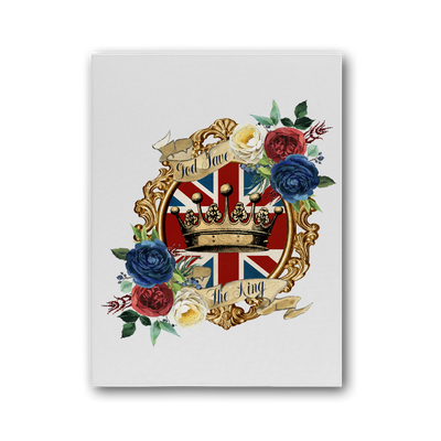 GOD SAVE THE KING Premium Stretched Canvas