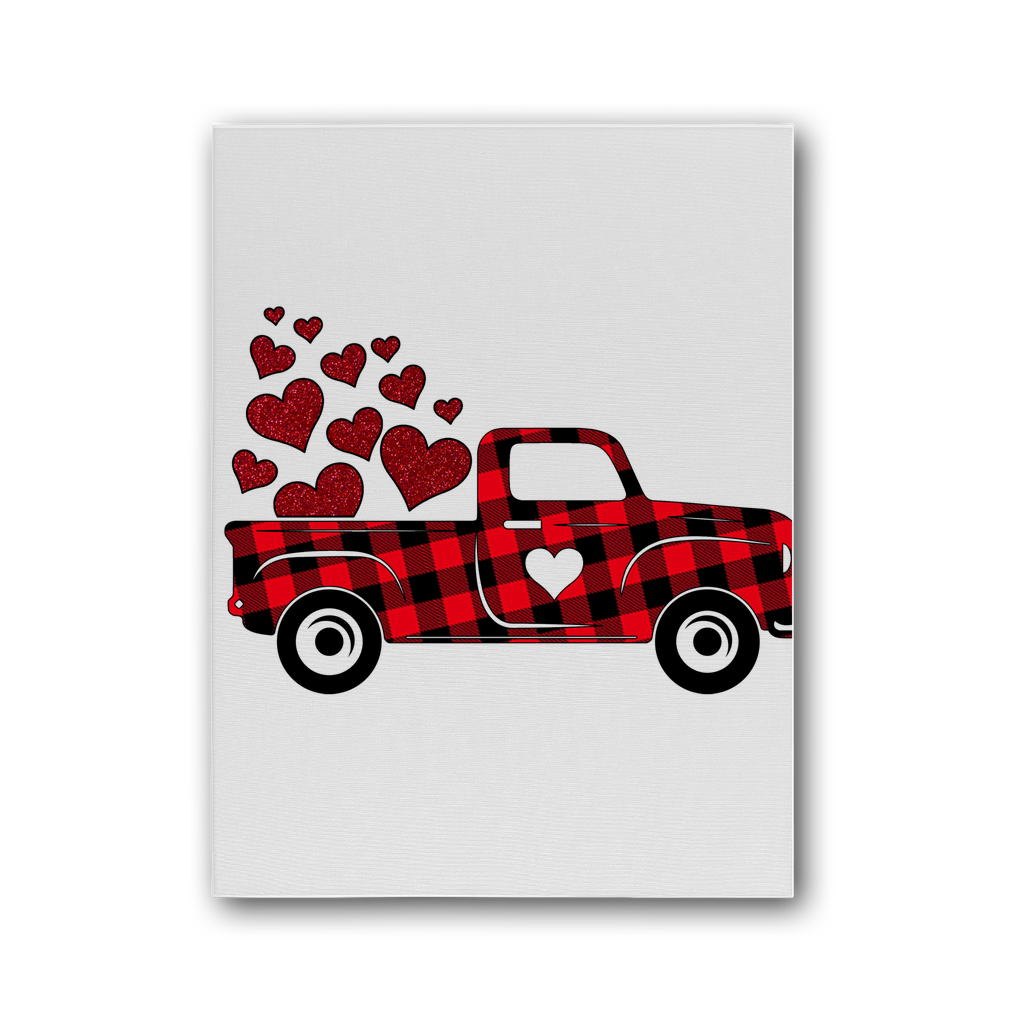 Love Truck Premium Stretched Canvas - DirectlyPersonalised