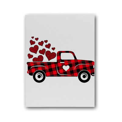 Love Truck Premium Stretched Canvas