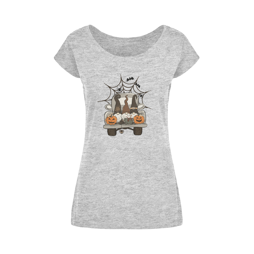 LETS GET SPOOKY Wide Neck Womens T-Shirt XS-5XL - DirectlyPersonalised