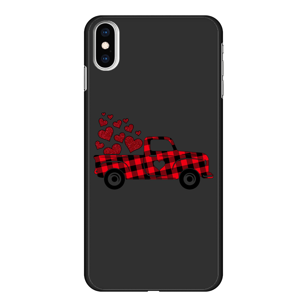 Love Truck Back Printed Black Hard Phone Case - DirectlyPersonalised