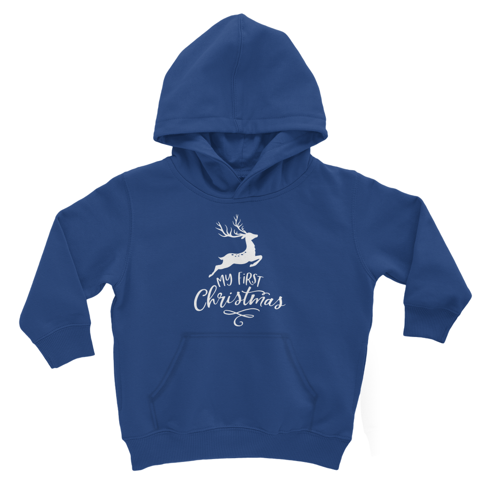 My First Christmas White Classic Kids Hoodie - DirectlyPersonalised