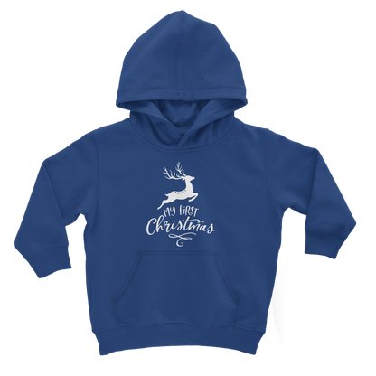My First Christmas White Classic Kids Hoodie - DirectlyPersonalised