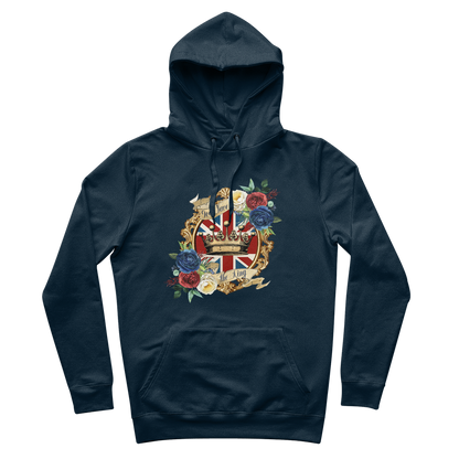 GOD SAVE THE KING 100% Organic Cotton Hoodie - DirectlyPersonalised