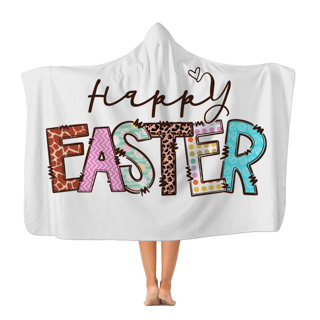Happy Easter Classic Adult Hooded Blanket - DirectlyPersonalised