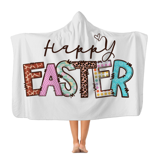 Happy Easter Classic Adult Hooded Blanket - DirectlyPersonalised