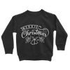 Merry Christmas White Classic Kids Sweatshirt