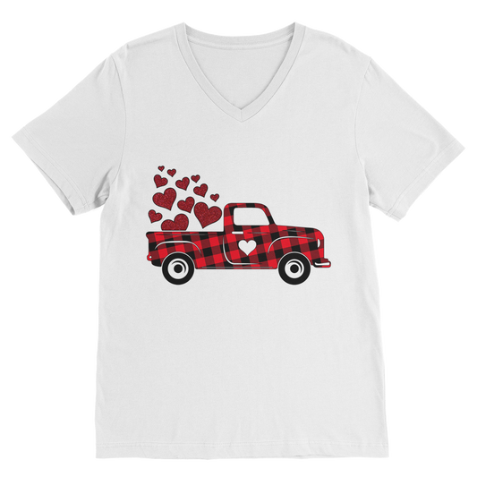 Love Truck Premium V-Neck T-Shirt - DirectlyPersonalised
