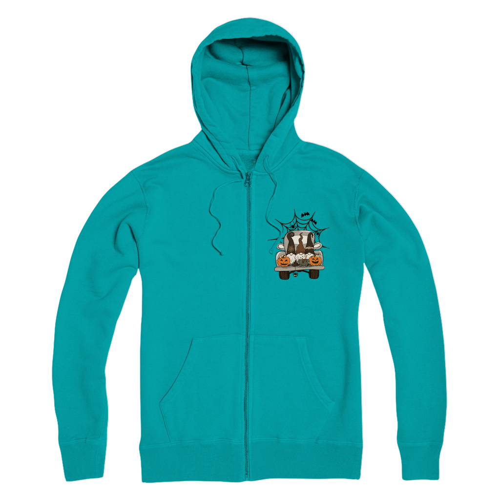 LETS GET SPOOKY Premium Adult Zip Hoodie - DirectlyPersonalised