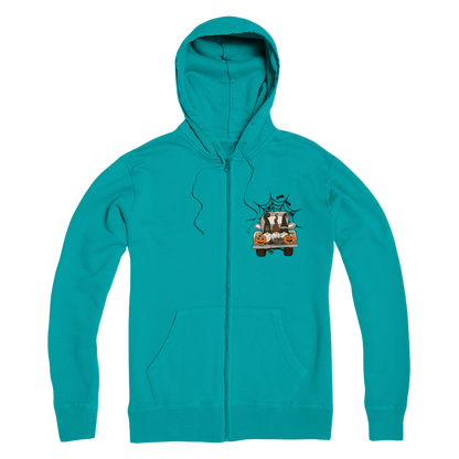 LETS GET SPOOKY Premium Adult Zip Hoodie - DirectlyPersonalised