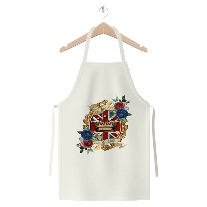 GOD SAVE THE KING Premium Jersey Apron - DirectlyPersonalised