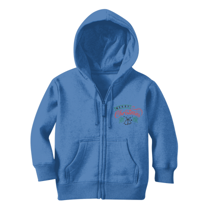 Merry Christmas Classic Kids Zip Hoodie