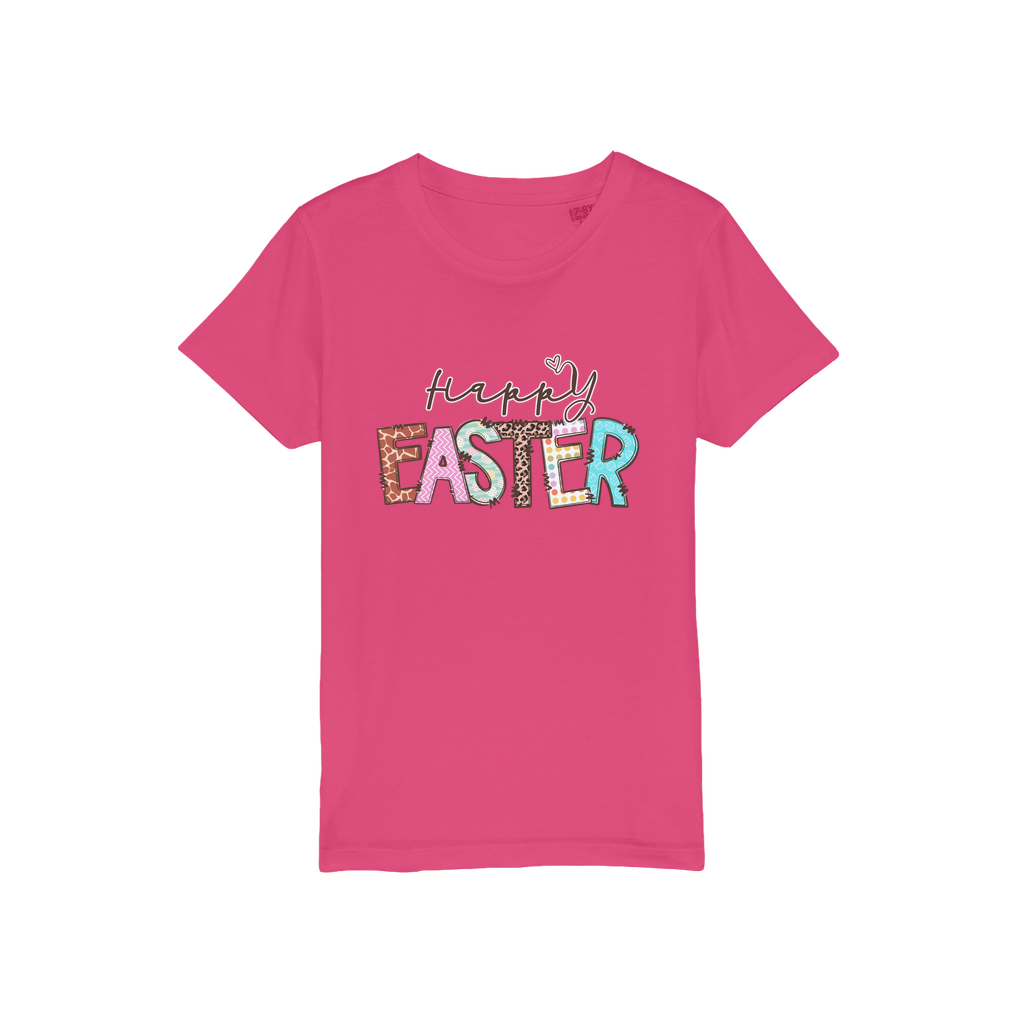 Happy Easter Organic Jersey Kids T-Shirt - DirectlyPersonalised