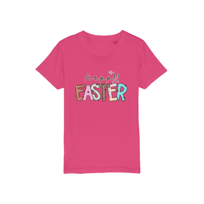Happy Easter Organic Jersey Kids T-Shirt - DirectlyPersonalised