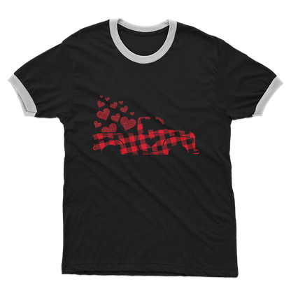 Love Truck Adult Ringer T-Shirt - DirectlyPersonalised
