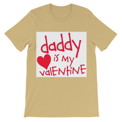 Daddy's my Valentine Classic Kids T-Shirt - DirectlyPersonalised