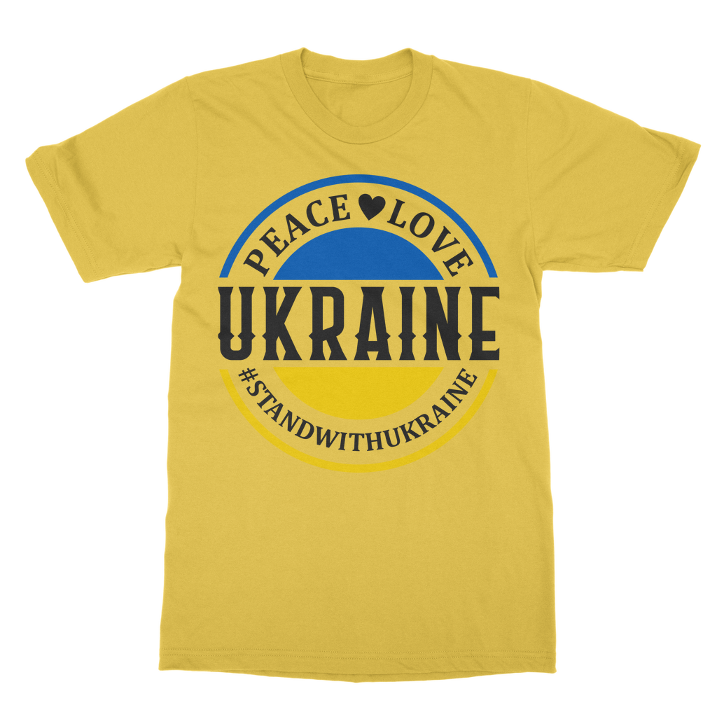 STAND WITH UKRAINE Classic Adult T-Shirt - DirectlyPersonalised
