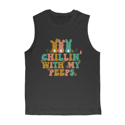 Chillin with my peeps Classic Adult Muscle Top - DirectlyPersonalised