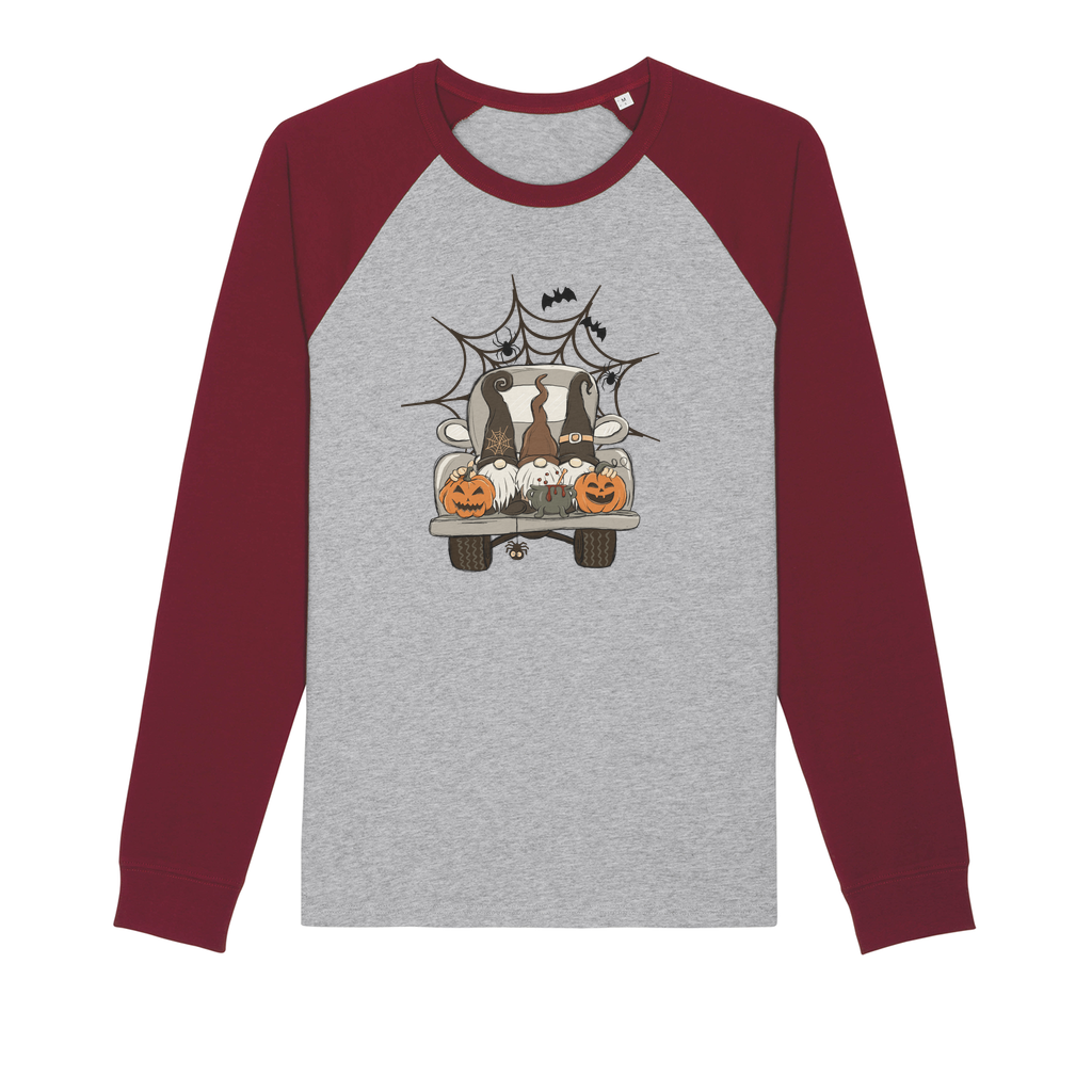 LETS GET SPOOKY Organic Raglan Long Sleeve Shirt - DirectlyPersonalised