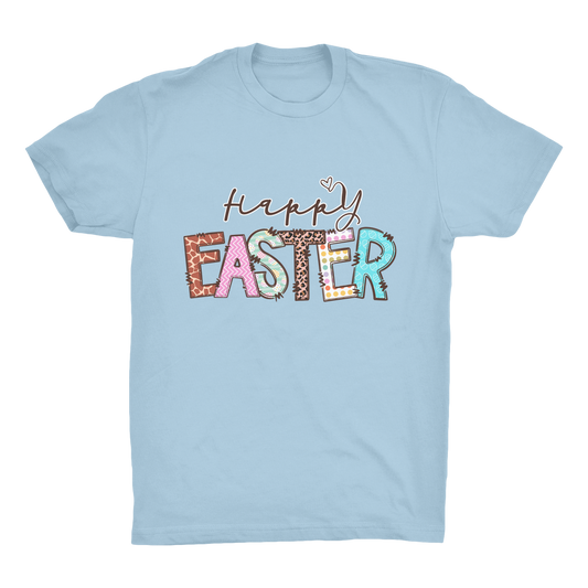 Happy Easter Organic Adult T-Shirt - DirectlyPersonalised