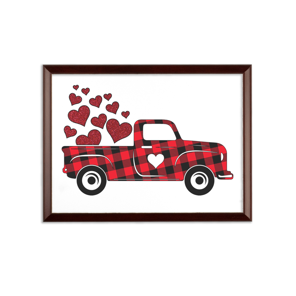 Love Truck Sublimation Wall Plaque