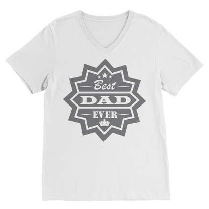 Best Dad Ever Classic V-Neck T-Shirt - DirectlyPersonalised