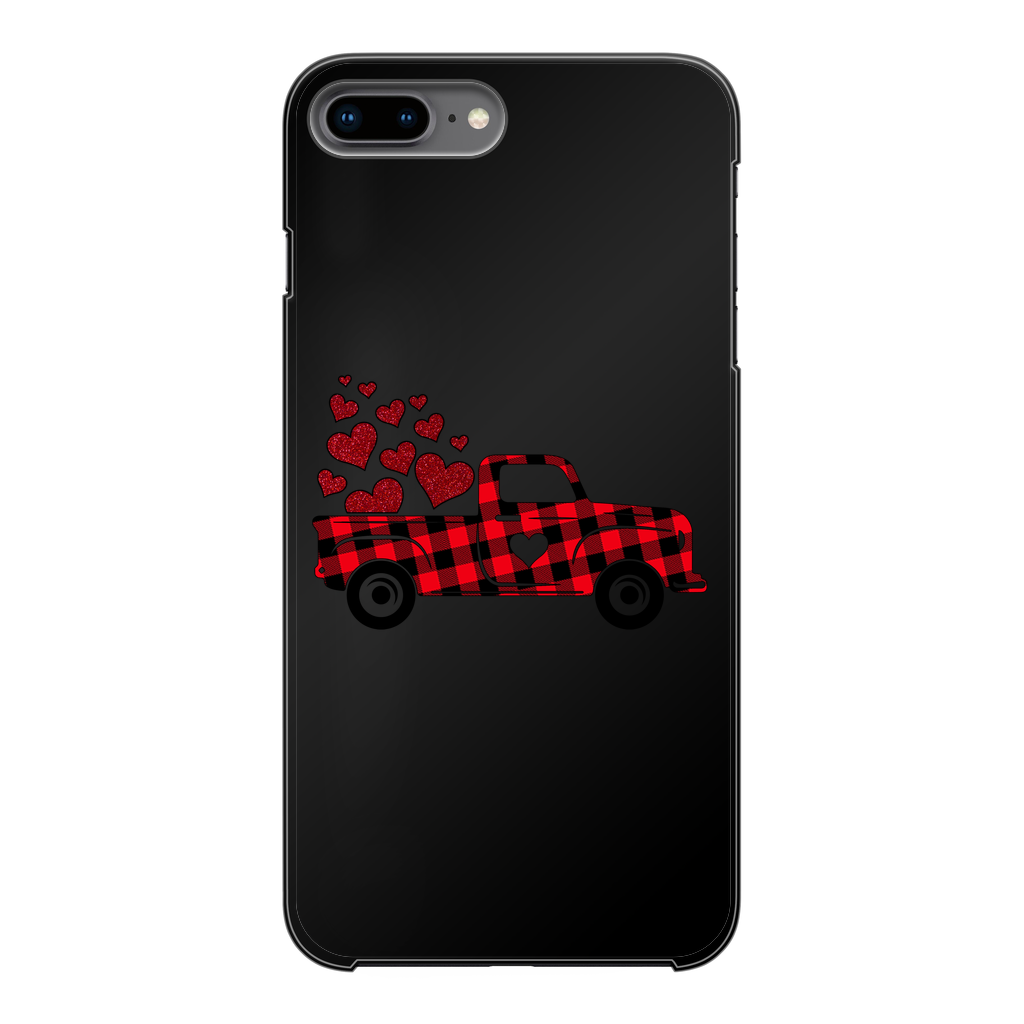 Love Truck Back Printed Black Hard Phone Case - DirectlyPersonalised