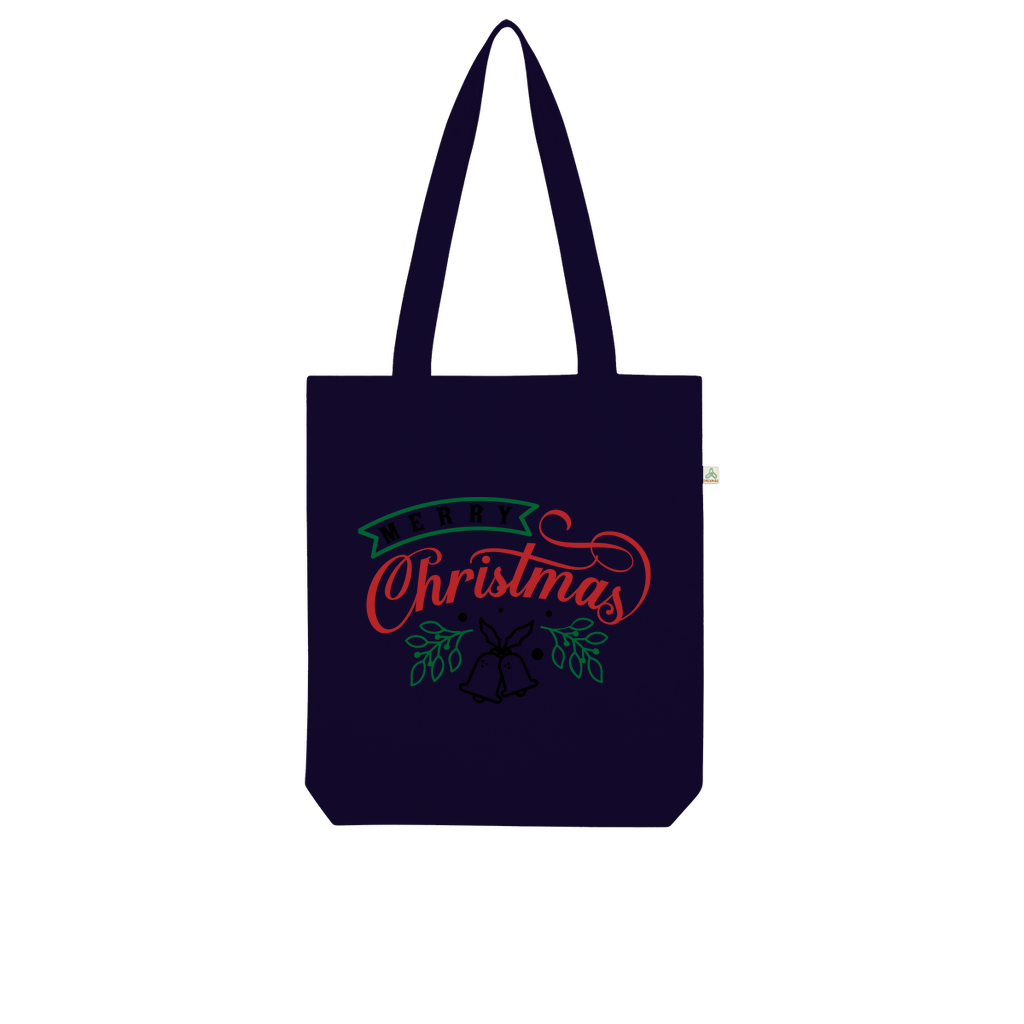 Merry Christmas Organic Tote Bag - DirectlyPersonalised