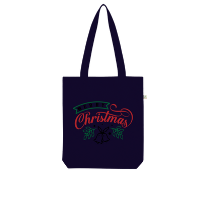 Merry Christmas Organic Tote Bag - DirectlyPersonalised