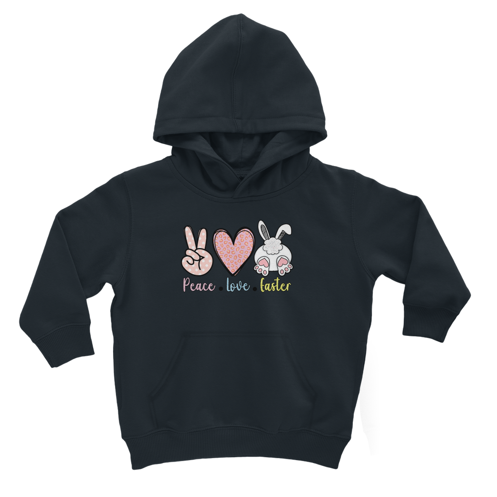 PEACE LOVE EASTER Classic Kids Hoodie - DirectlyPersonalised