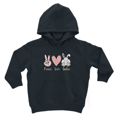 PEACE LOVE EASTER Classic Kids Hoodie - DirectlyPersonalised