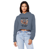 HOCUS POCUS -COFFEE DESIGN Unisex Cropped Raw Edge Boyfriend Hoodie