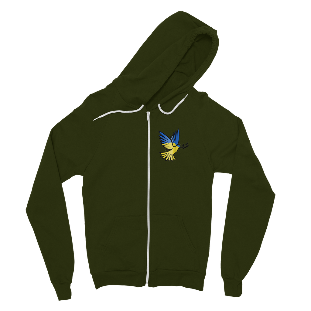 SUPPORT FOR UKRAINE Classic Adult Zip Hoodie - DirectlyPersonalised