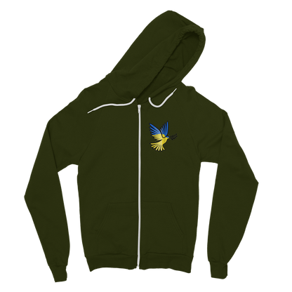 SUPPORT FOR UKRAINE Classic Adult Zip Hoodie - DirectlyPersonalised