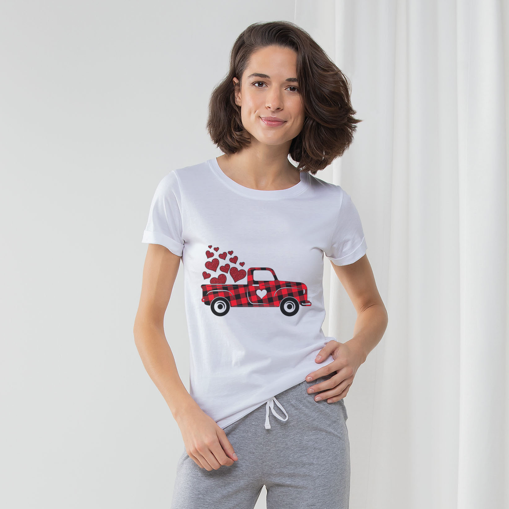 Love Truck Women's Long Pant Pyjama Set - DirectlyPersonalised