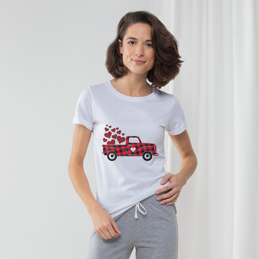 Love Truck Women's Long Pant Pyjama Set - DirectlyPersonalised