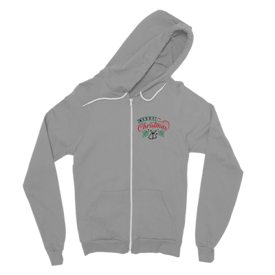 Merry Christmas Classic Adult Zip Hoodie