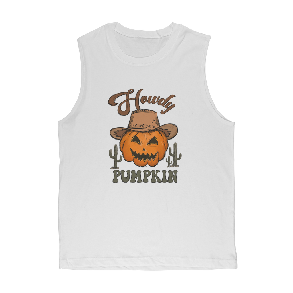 HOWDY PUMPKIN Premium Adult Muscle Top - DirectlyPersonalised