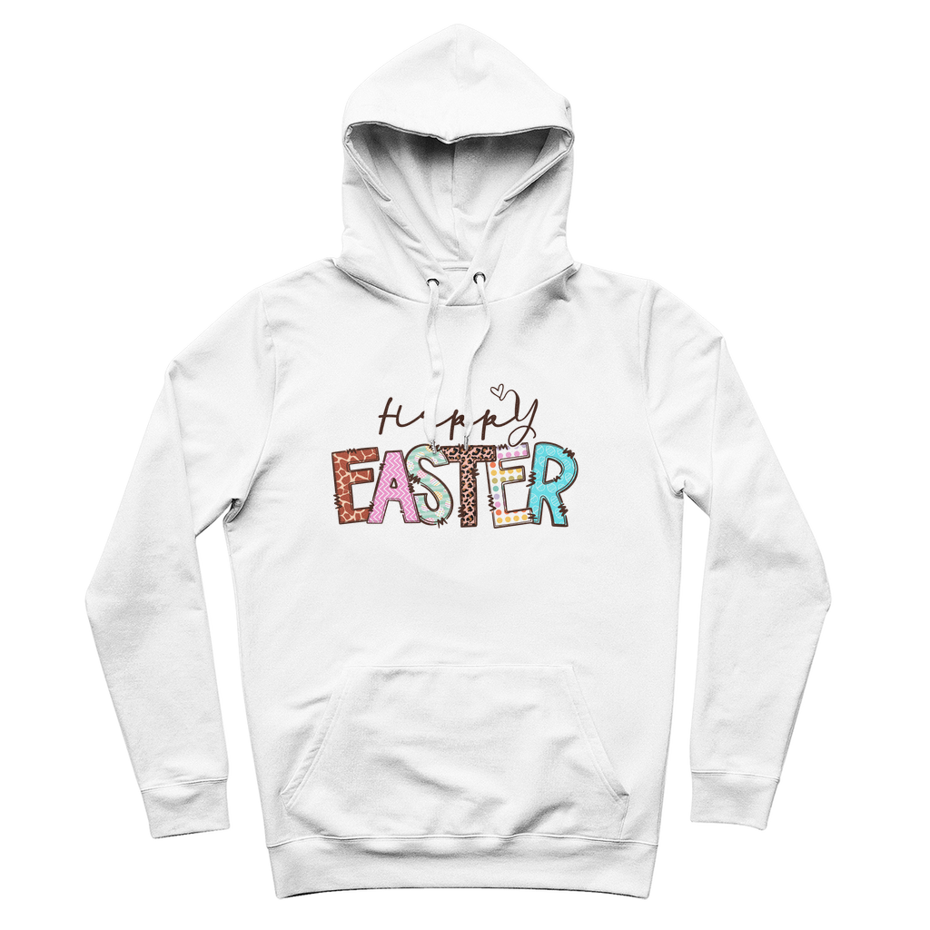 Happy Easter 100% Organic Cotton Hoodie - DirectlyPersonalised