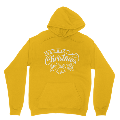 Merry Christmas White Classic Adult Hoodie
