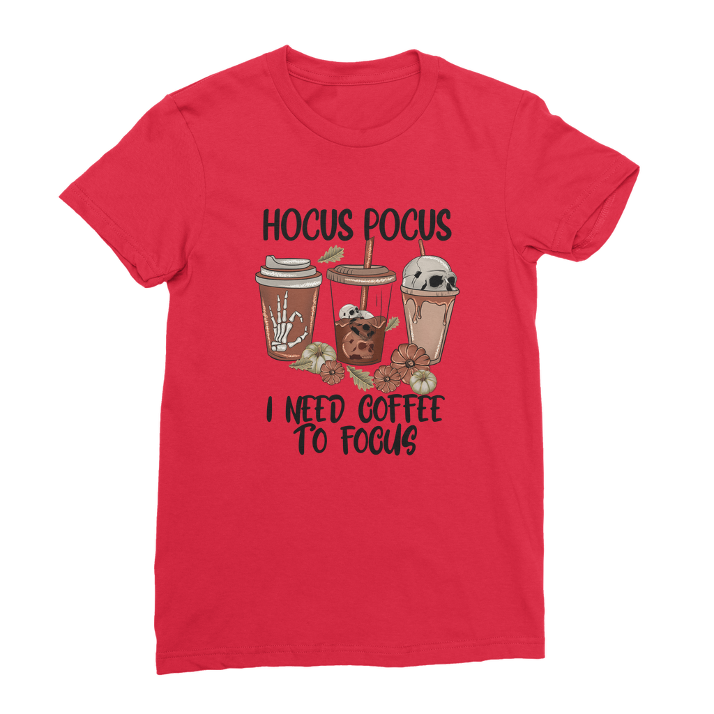 HOCUS POCUS -COFFEE DESIGN Premium Jersey Women's T-Shirt - DirectlyPersonalised