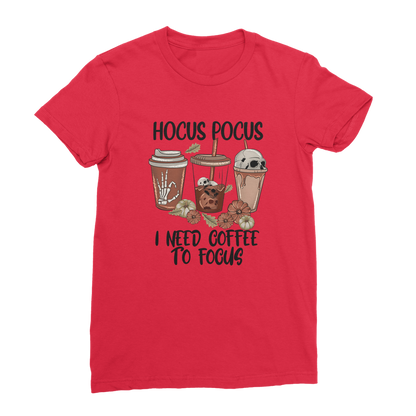 HOCUS POCUS -COFFEE DESIGN Premium Jersey Women's T-Shirt - DirectlyPersonalised