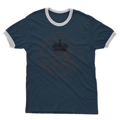 King of the Grill Adult Ringer T-Shirt - DirectlyPersonalised