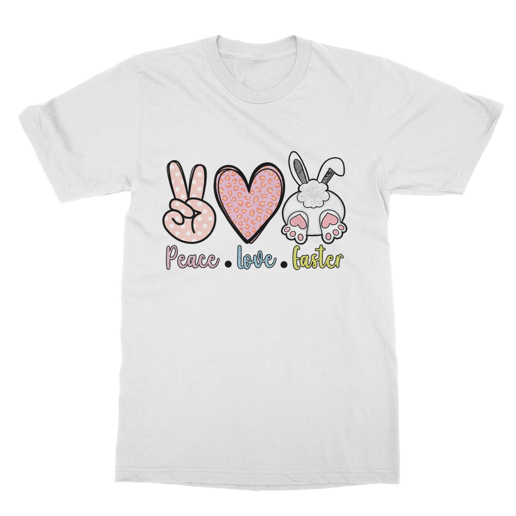 PEACE LOVE EASTER Classic Adult T-Shirt - DirectlyPersonalised