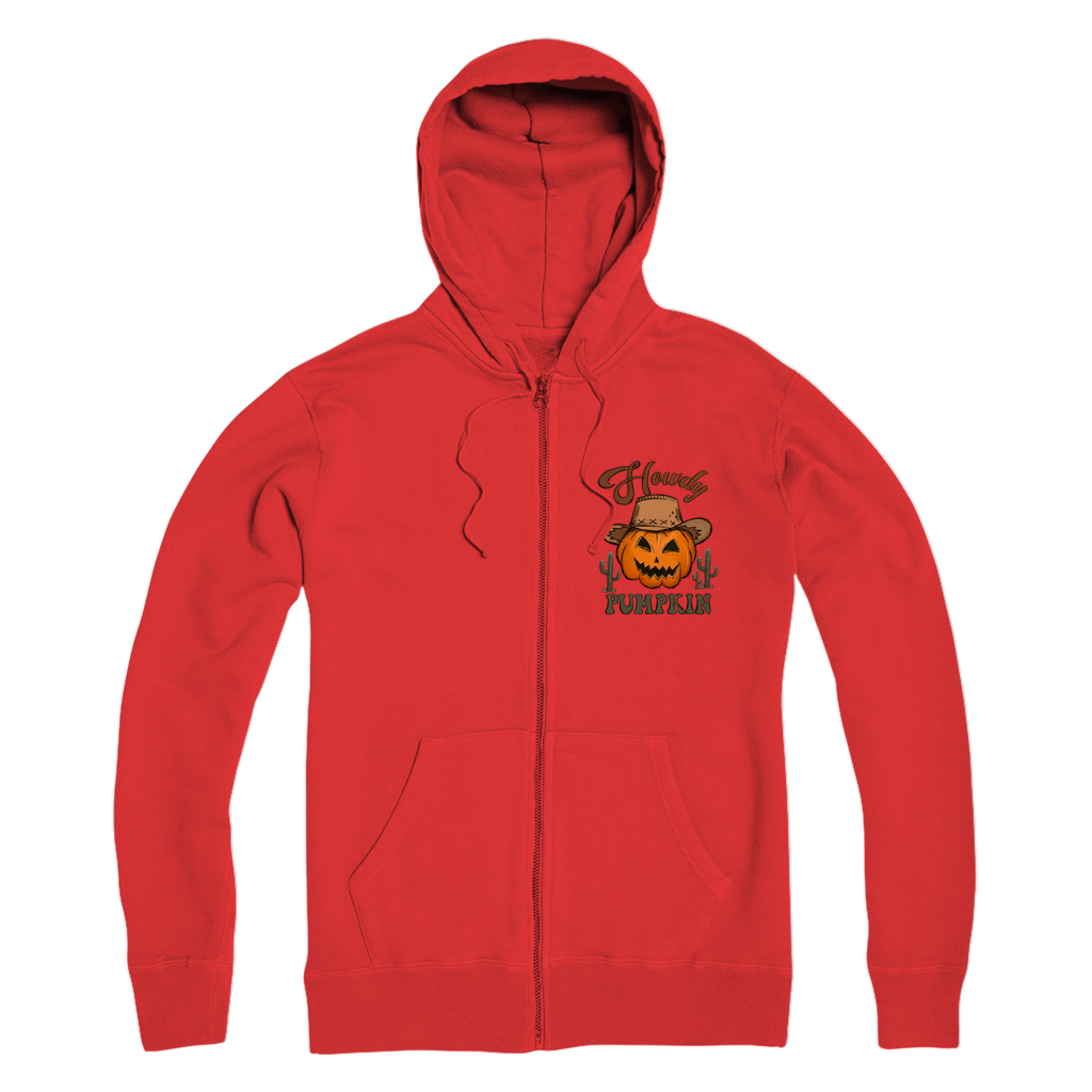 HOWDY PUMPKIN Premium Adult Zip Hoodie - DirectlyPersonalised