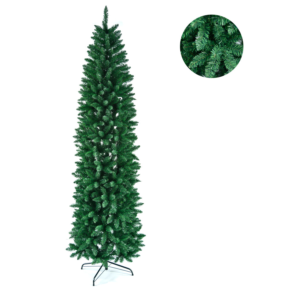 7.5ft Pointed PVC Pen Style Shaped Christmas Tree - DirectlyPersonalised