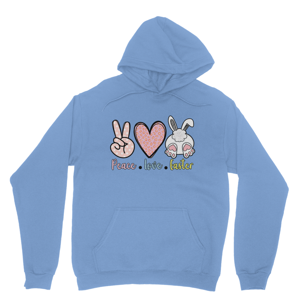 PEACE LOVE EASTER Classic Adult Hoodie - DirectlyPersonalised