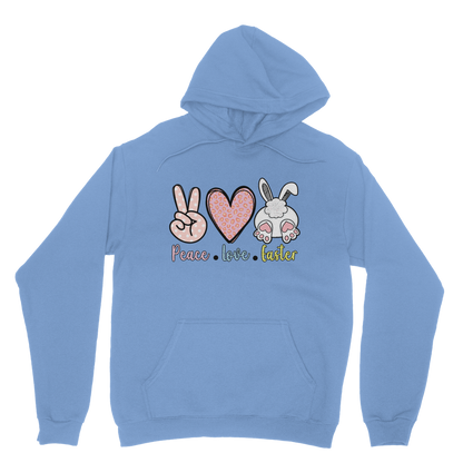 PEACE LOVE EASTER Classic Adult Hoodie - DirectlyPersonalised