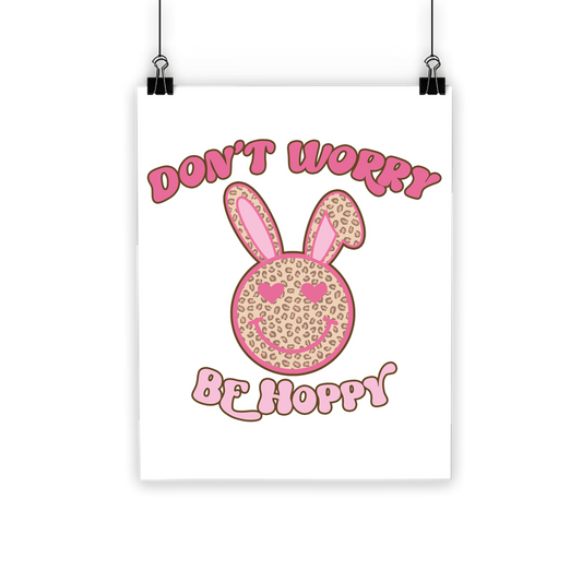 Don't worry be 'happy' Classic Poster - DirectlyPersonalised